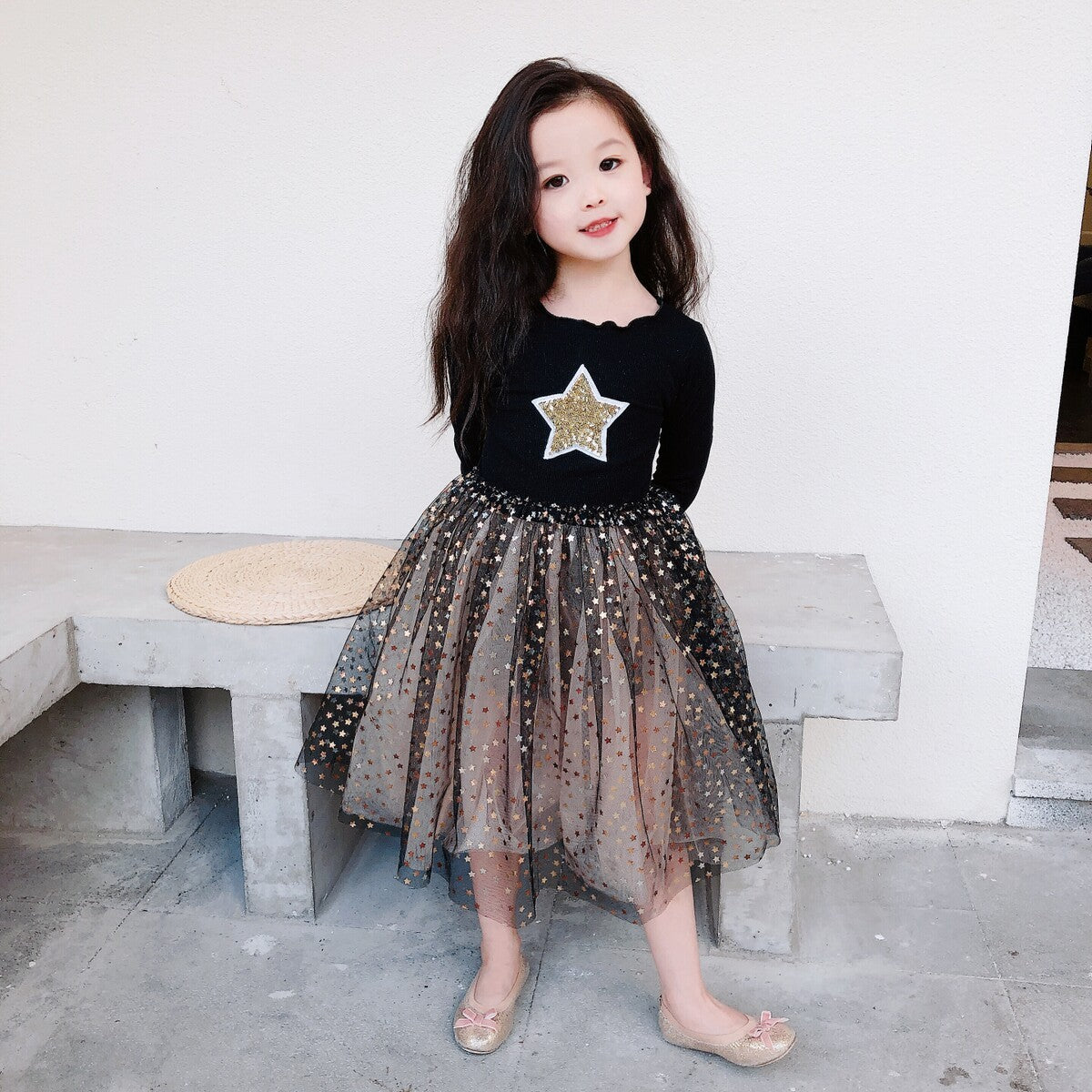 Girls' Dresses New Children'S Skirts Super Western Princess Dresses Star Fluffy Mesh Skirts