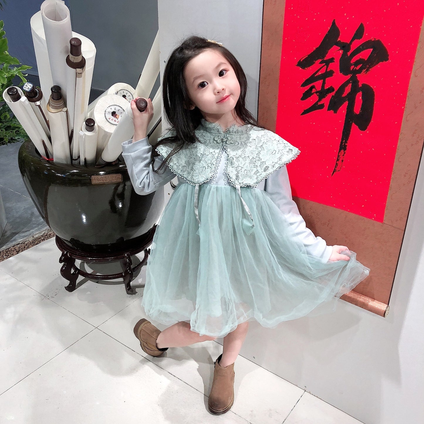 Girls' Dresses New Children'S Skirts Super Western Princess Dresses Star Fluffy Mesh Skirts