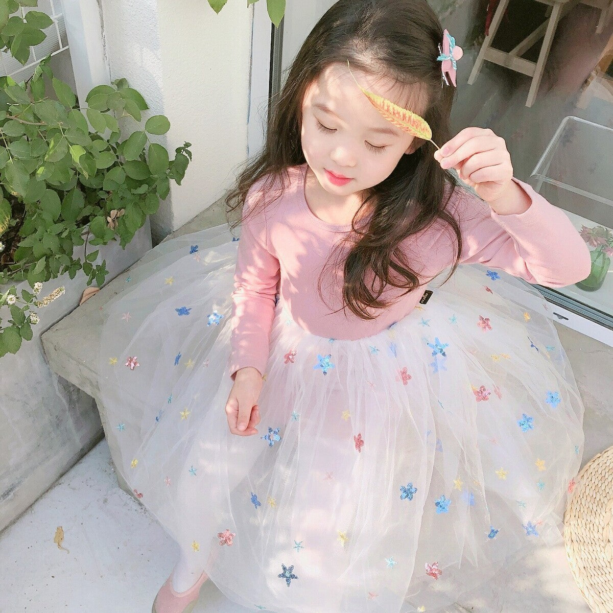 Girls' Dresses New Children'S Skirts Super Western Princess Dresses Star Fluffy Mesh Skirts