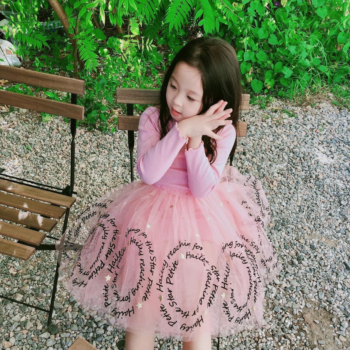 Girls' Dresses New Children'S Skirts Super Western Princess Dresses Star Fluffy Mesh Skirts